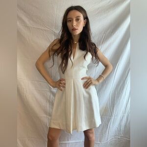 White Woven Summer Dress